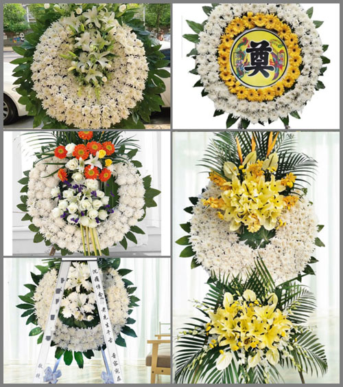 湖北黄冈市浠水县团陂镇郭港村花圈速递